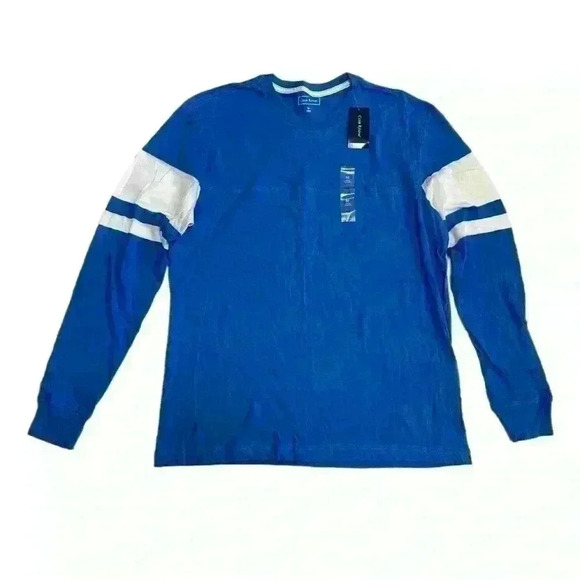 Club Room Men’s Football T-Shirt Created For Macy’s Palace Blue Size M - Picture 2 of 8